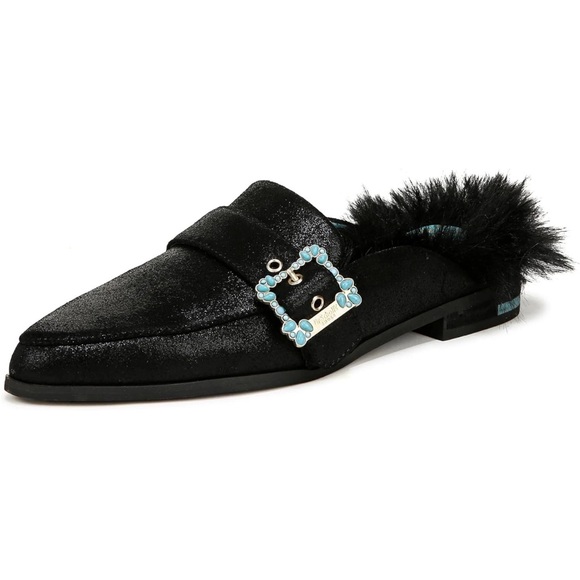 Dr. Scholl's Shoes - Dr Scholls Mr‎ Carl Black Fur-Trimmed Women's Loafers NEW 6